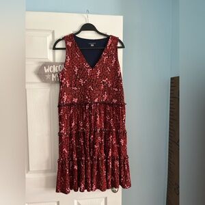 Tommy Hilfiger Red and White Floral Dress